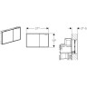 Смывная клавиша GEBERIT SIGMA 60 115.640.SI.1