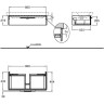 Тумба под раковину GEBERIT IT! 819001000 90 см